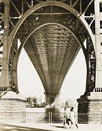 EDWARD SCHWARTZ (1906-2005) Williamsburg Bridge, New York City.                                                                                  